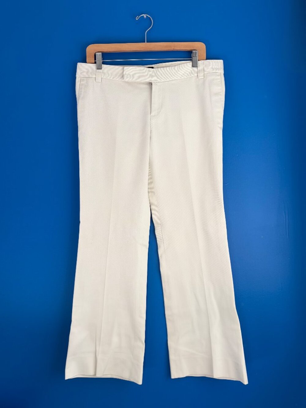 Gap Women's Cotton White Dress Office Preppy Stretch Y2K Pants - 10